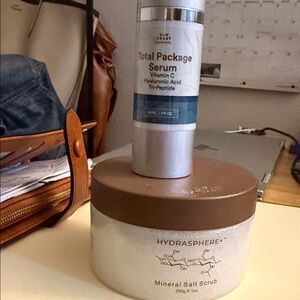 Blue Coast Total Package Serum and Hydrasphere+ Mineral Salt Scrub